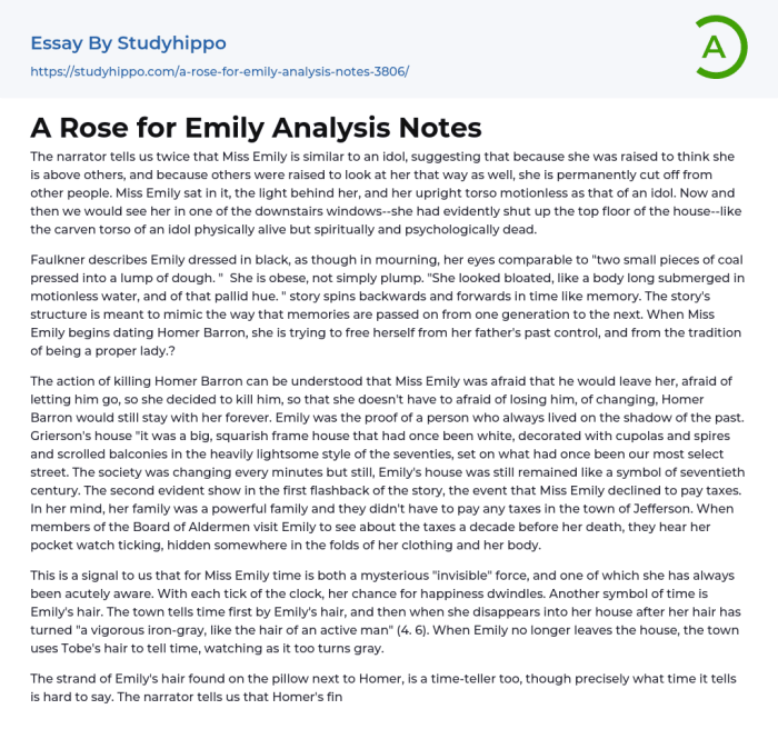 Emily essay faulkner